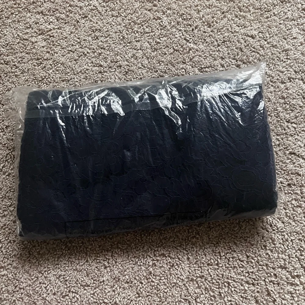Isaac Mizrahi Midnight Blue Lace Pants - Picture 3 of 5